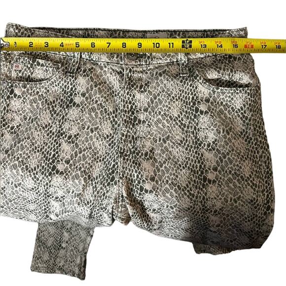 Adriano Goldschmied AG Snakeskin Mari High Rise Straight Pant 33R Plus Size - Picture 7 of 10